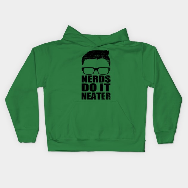 Nerds Do It Neater Kids Hoodie by TCP